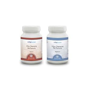 Vitabase Ultra Cleansing Kit Supports all Major Systems of Body One am Formula and One pm Formula (Pack of 6)
