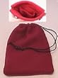 Gallant Hand: Fleece Two-Pocket Dice Bag ? Red (6"x8") - Holds Over 100 Dice