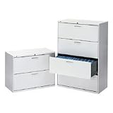HON 500 Series Two-Drawer Lateral File, 36w x28-3/8h x19-1/4d, Black
