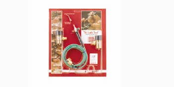 SOLDERING KIT LITTLE TORCH HOSES, REGULATORS AND CURVED #4 TIP