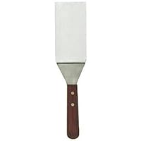 NEW, 7½-Inch Square-End Spatula, Turner Spatula, Grilling, Spatula, Barbecue BBQ Spatula, Solid Stainless Steel, Riveted Smooth Wood Handle, Commercial Grade