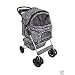 Classic Zebra 4 Wheel Pet Stroller