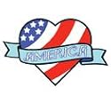 AMERICAN HEART Temporary Tattoo 1.5x2