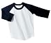 NEW Sport-Tek - Youth Colorblock Raglan Jersey White/Navy-L