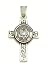 Antiqued Sterling Silver US Army Irish Celtic Knot Cross Pendant