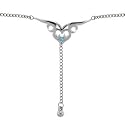 TRIBAL HEART No. 2 Solar Blue BACK Belly Chain