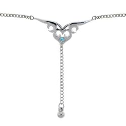 Tribal Heart No. 2 Solar Blue Back Belly Chain