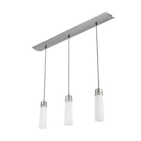 American Fluorescent ARPB313SNEC Aria Aluminum Die-Cast 3 Light Pendant, Linear, Satin Nickel