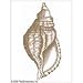 Anna Griffin? Wood-Mounted Stamps - Coastal Elegance Collection - Conch Motif