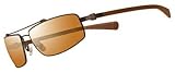 Nike Supercharged 300 P Aviator Flexon Sunglasses, EV0452-252, Espresso Frame/ Brown Polarized Lenses