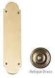 BRASS Accents A07-P0240-609 Palladian Push Plate 3 in. x 12 in. Antique Brass