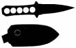 Boot Knife Black Teflon All SS - Knives - Boot