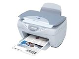 Epson Stylus CX5200 - Multifunction ( printer / copier / scanner ) - color - ink-jet - copying (up to): 15 ppm (mono) / 5 ppm (color) - printing (up to): 22 ppm (mono) / 11 ppm (color) - 150 sheets - USB