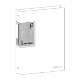 キョクトウ FOB 20穴バインダー A5サイズ 表2・表3ポケット付 ホワイト LN22W 2セットの画像