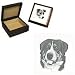 Wooden Greater Swiss Mountain Dog Jewelry Box, Porcelain by Rosalinde (5' x 5' x 2.5')