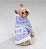 X-LARGE - LILAC - Velour Hooded Dog Jackets