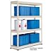 METAL POINT PLUS Steel Shelving Unit with particle board Shelves