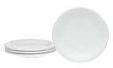 Fiesta White 464 7-1/4-Inch Salad Plates, Set of 4
