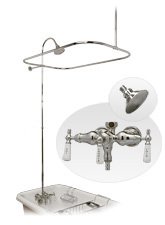 Randolph Morris Claw Foot Tub Filler & Shower Enclosure