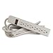 Compucessory Products - Power Strip, 6 Outlet, Built-in Circuit Breaker, 6' Cord, Gray - Sold as 1 EA - Six-Outlet Power Strip features a built-in circuit breaker, ABS fire-retardant plastic casing, six grounded outlets, 104 joules, power switch integrated with a 15 amp overload resettable circuit breaker, mounting key holes and an illuminated rocker switch as well as a SJT 14/3C grounded power cord. Ideal for use in offices with heavy equipment usage. Rated at 125 volts, U.L. listed and CSA app