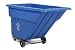 Blue Standard Duty Plastic Recycling Tilt Truck 1 Cu. Yard And 1000 Lb. Capacity