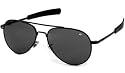American Optical AO Flight Gear General Aviator Sunglasses 58 mm Black Bayonet True Color 30518