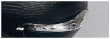 Western Express Men's Scalloped Silver Heel Guards