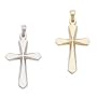 Cross Pendant with 18 inch necklace 14K White Gold 22.5X16mm