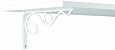 John Sterling RP-0088-8WT Iron Daisy Shelf Bracket, 8-Inch, White