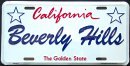 Beverly Hills California License Plate