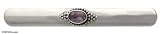 Amethyst tie clip, 'Bold Spirit' 2 W 0.2 L