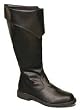 Mens BLACK Tall Pirate Costume Boots - Great for Renaissance Costumes & Royalty Too!