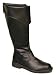 Mens BLACK Tall Pirate Costume Boots - Great for Renaissance Costumes & Royalty Too!