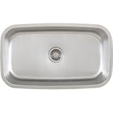 Tritan TU006 Valiant 16 Gauge Stainless Steel Single Bowl Undermount Kitchen Sink