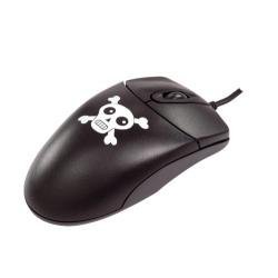 SKULL &amp; BONES PIRATE - Optical Scroll Computer Mouse