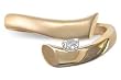 14KT Yellow Gold 0.12 Total Weight Round Diamond Promise Ring
