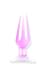 Iridescent Butt Plug 5 1/2 Inch Pink Medium