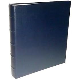The Post Impressions System standard 3-ring Navy-Blue Bonded-Leather binder unfilled - 8.5x11
