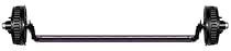 3,500 lb. 4" Drop Electric Brake Standard Spring Trailer Axle (89" Hub Face, 5-4.5" Bolt Circle)