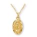 14K Gold Filled Miraculous Medal and 13-inch Chain for Children