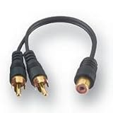 Belkin Rca Gold Splitter Cable * 2Xrca M/1Xrca F; 0.1M