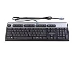 HP Standard Keyboard - PS/2 - Silver / Black