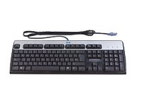 HP Standard Keyboard - PS/2 - Silver / Black