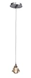 Artcraft Lighting AC410 Eclipse 1-Lite Pendant Light, Polished Brushed Nickel