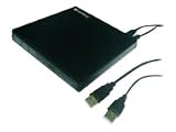 SANDBERG USB Mini DVD Burner externes DVD Laufwerk schwarz Brennen 24xCDR 8xCDRW 8xDVDR 4xDVDRW Lesen 24xCD 24xDVD USB versorgt