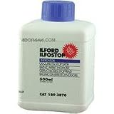Ilford Ilfostop Stop Bath 500 Milliliter Bottle.