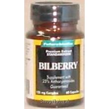 Bilberry 125 mg. Complex Caps, 60 ct.