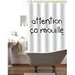 INCIDENCE Rideau de douche Attention �a Mouille