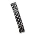 Sterling Silver 11.5mm Solid Flexible Antiqued Woven Bangle Bracelet
