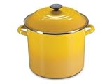 Review Le Creuset N4100-2270 / Le Creuset Enamel-on-Steel 8-Quart Stockpot, Dijon
